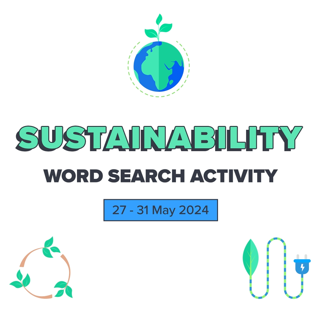 Sustainability Word Search Activity