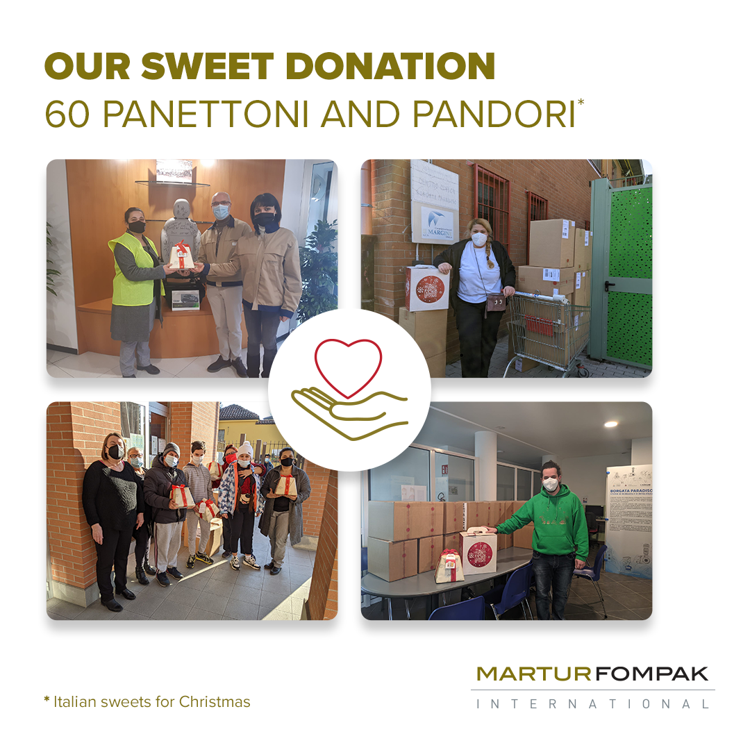 Sweets Donation to Social Housing of Borgata Paradiso