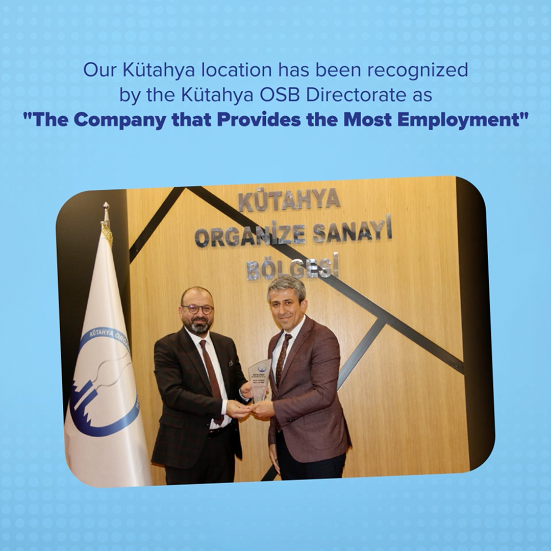 The Most Employment Awards in Kutahya OSB